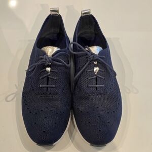 Cole Haan Navy Lace-up Shoes